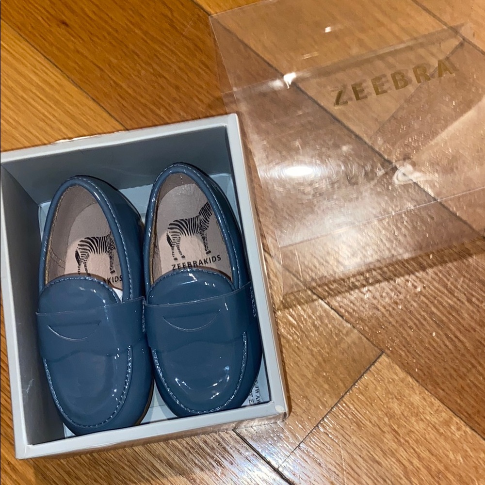 Kids Blue Loafers